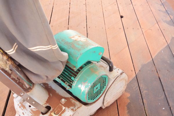 Cedar Deck Sanding in Bel Air